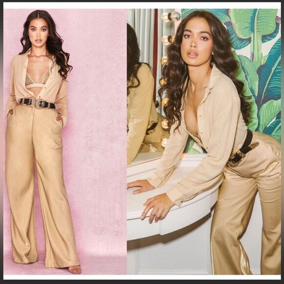 House of CB Dress Pants Womens Size Small Straight high waist Pockets Lined NEW - Picture 7 of 15